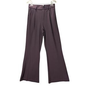 Halara Flex Pants Womens Small Tall Purple Wide Leg Stretchy High Waist Career